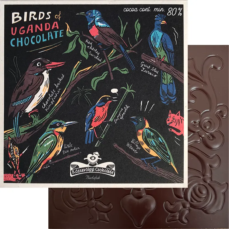 Birds Uganda Chocolate von Rozsavölgyi Schokolade aus Ungarn