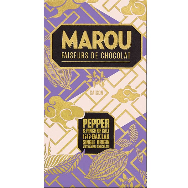 MAROU | Dunkle Schokolade »Dak Lak – Pepper & Salt« 66% | 80g