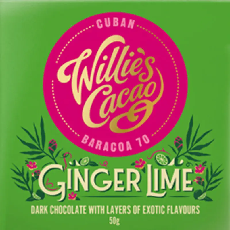 Ginger Lime Schokolade von Willies Cacao