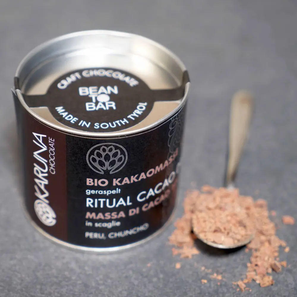 Ritualkakao Bean to Bar  Peru  Bester Chuncho-Urkakao von Karuna Südtirol
