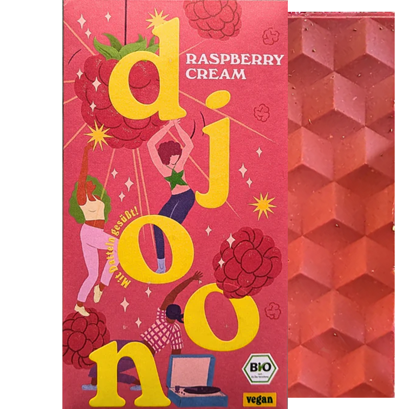 Raspberry cream Dattelschokolade von Djoon