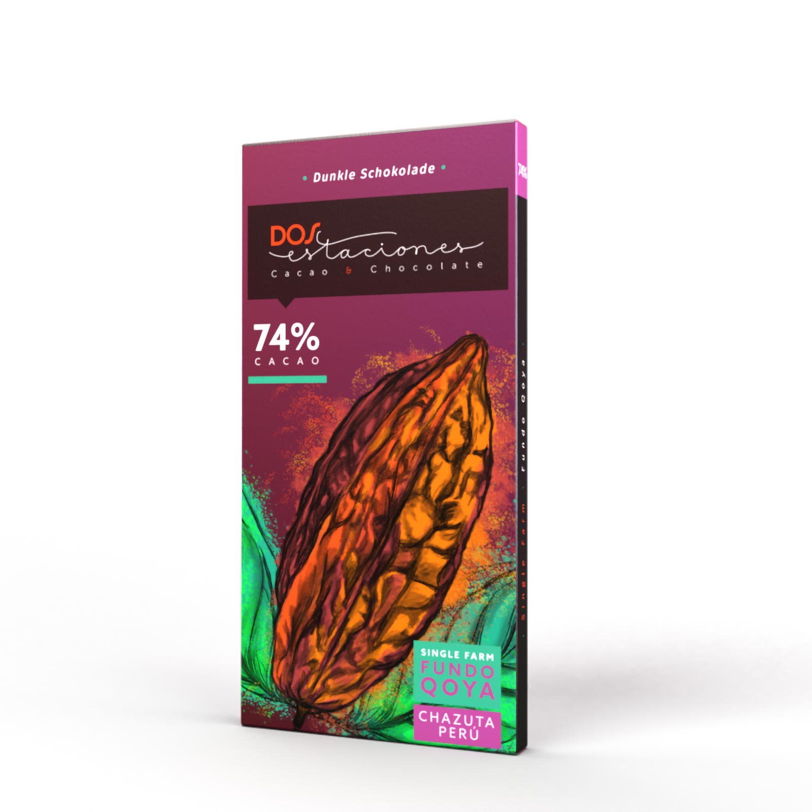 DOS ESTACIONES | Schokolade »Fundo Qoya Chazuta Peru« 74% | BIO | 54g