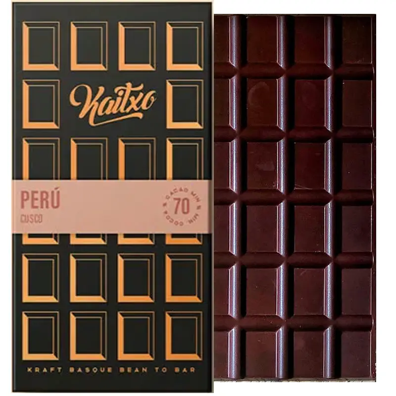 KAITXO | Dunkle Schokolade »Peru Cusco« 70% | 70g Peru Cusco Schokolade 70% von Kaitxo Spanien