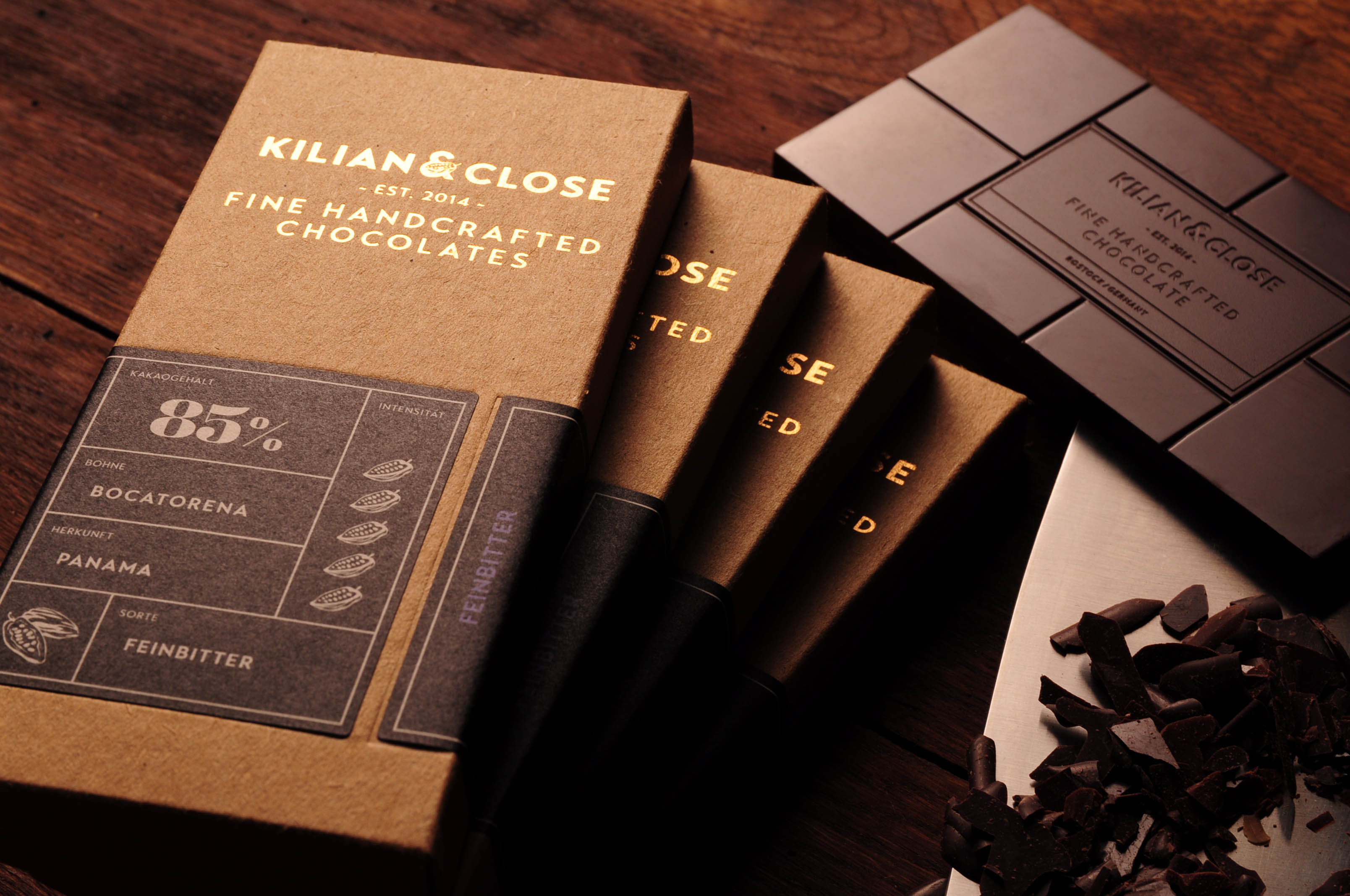 KILIAN & CLOSE | Pure Feinbitterschokolade »Panama« 85% | BIO | 80g