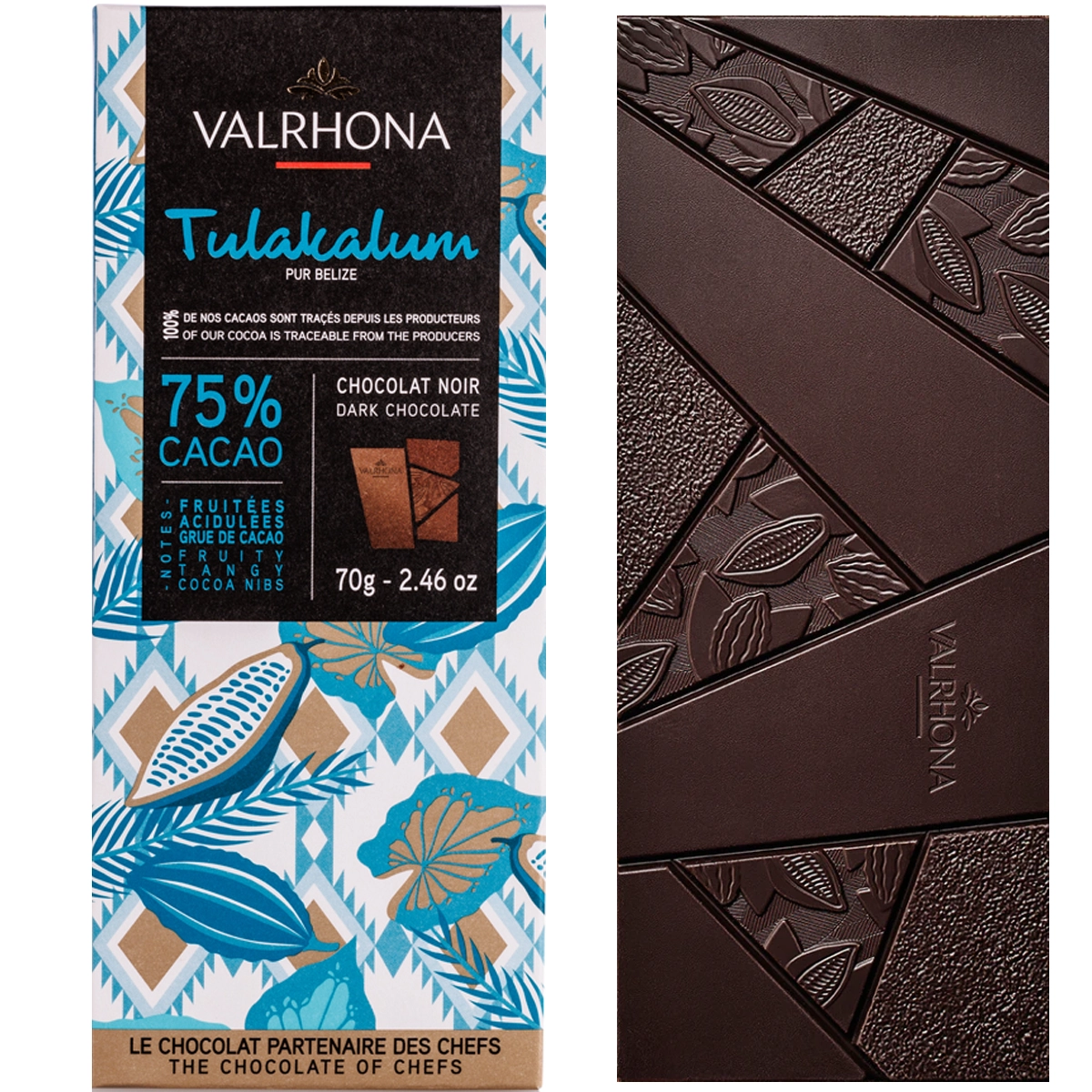 VALRHONA | Dunkle Schokolade Belize »Tulakalum« 75% | 70g