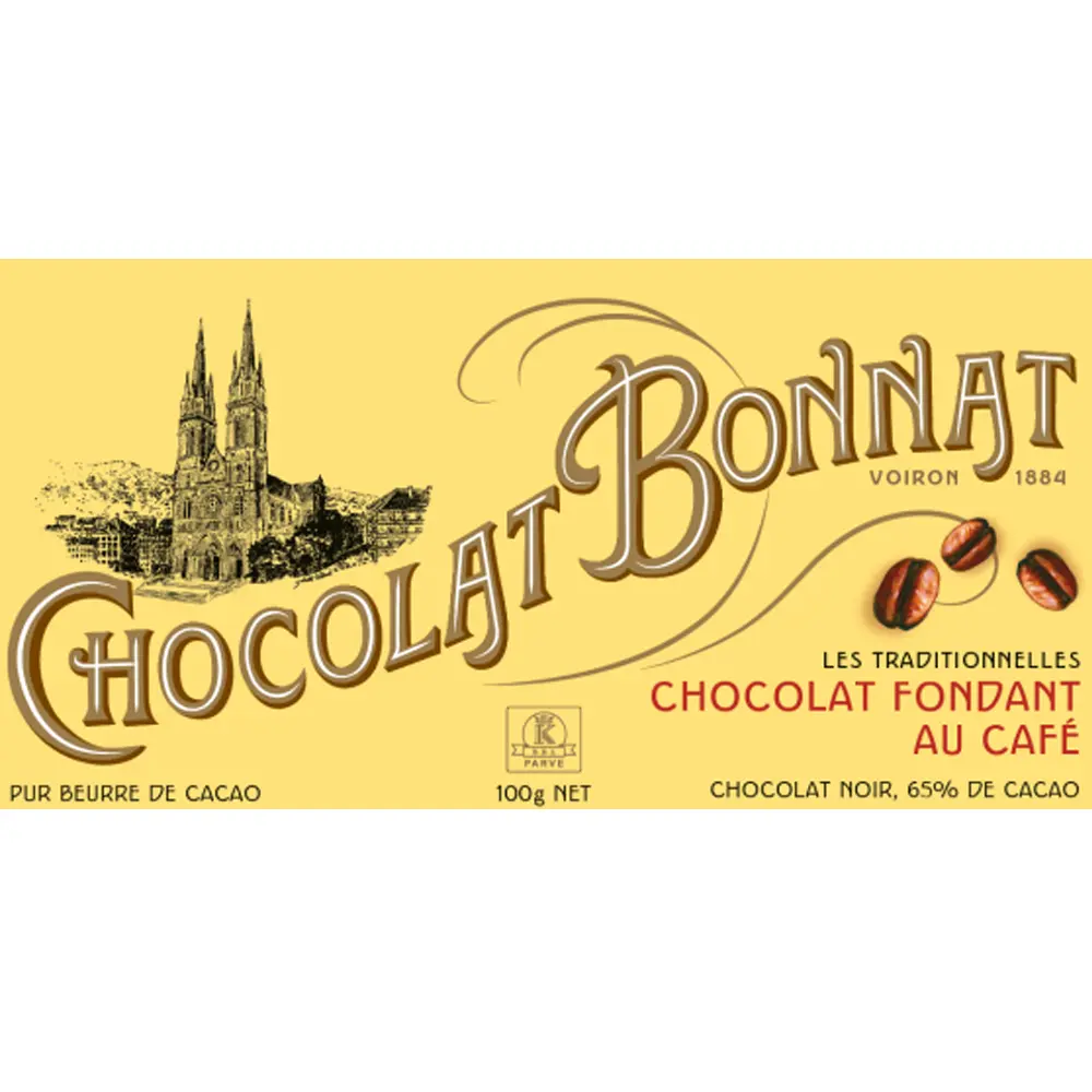 Dunkle Bonnat Schokolade mit Kaffee