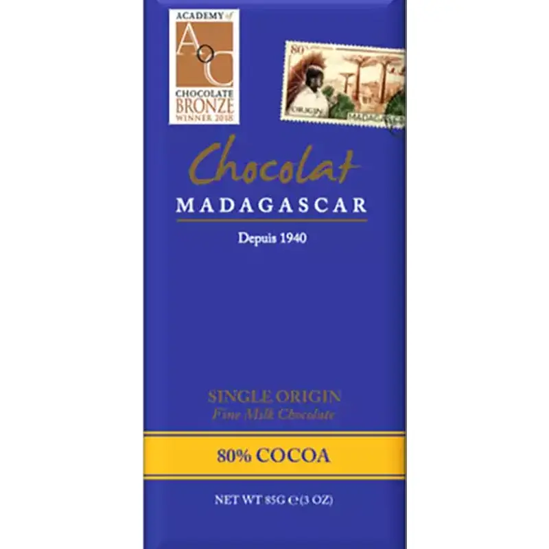 Milchschokolade mit 80% Kakao von Chocolate Madagascar