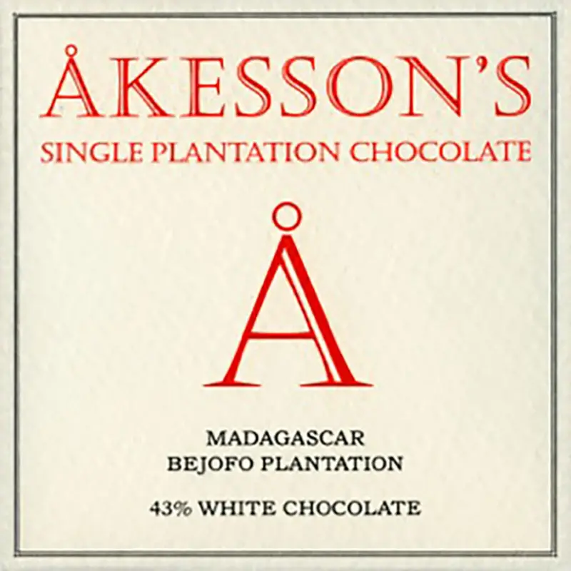 Beliebte Weiße Schokolade von Akesson's Madagascar White