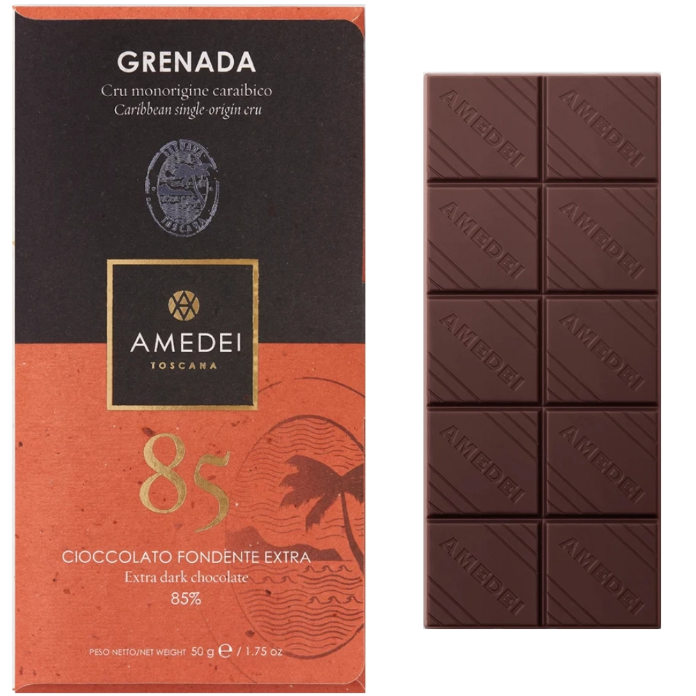 Amedei Grenada 85 % – dunkle Single-Origin-Schokolade aus Grenada 50 g