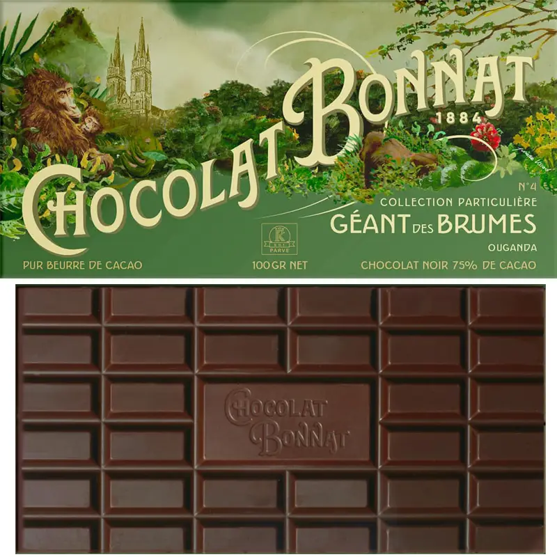 Bonnat Schokolade Géant des Brumes 75% Kakaogehalt